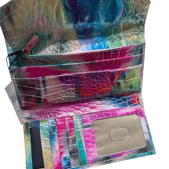🎄🎁Brahmin Veronica Impression Melbourne Multicolor Women's Wallet - Picture 3 of 5